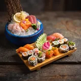 Combinado Tradicional – Sushi e Sashimi (24 unidades)