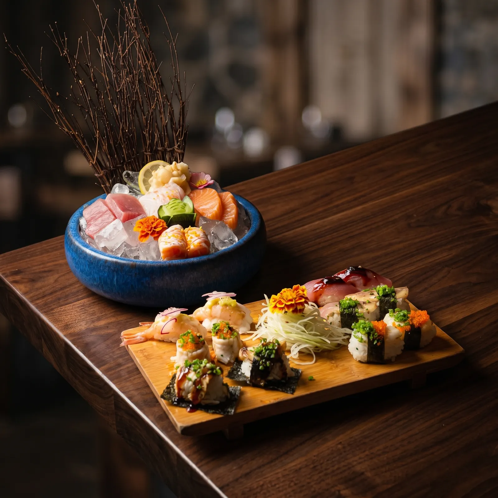 Sushi e sashimi (18 unidades)